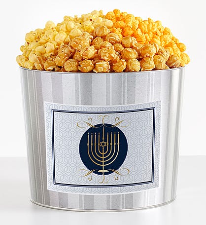 Tins With Pop® Hanukkah Candle White Background